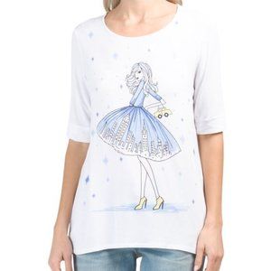 Color Tree New York City NYC Fashionista T-shirt NWT